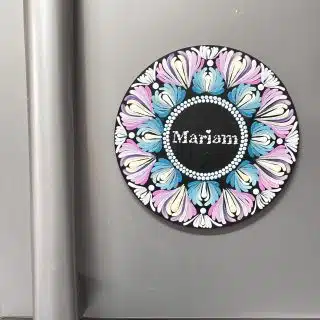 Mandala dots fridge magnets