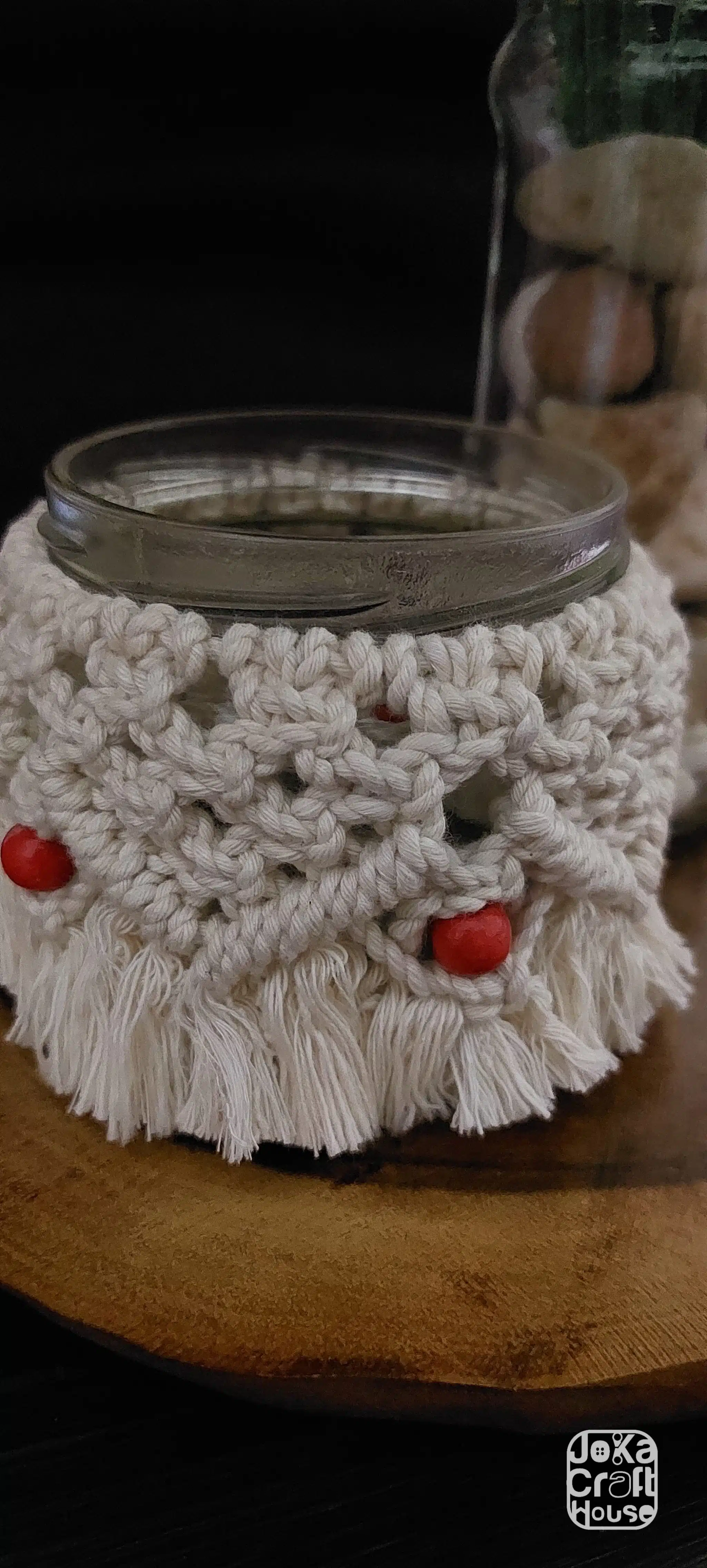 Macrame Candle & plant decor (set of 2) 4 Photo 1735988729789 scaled