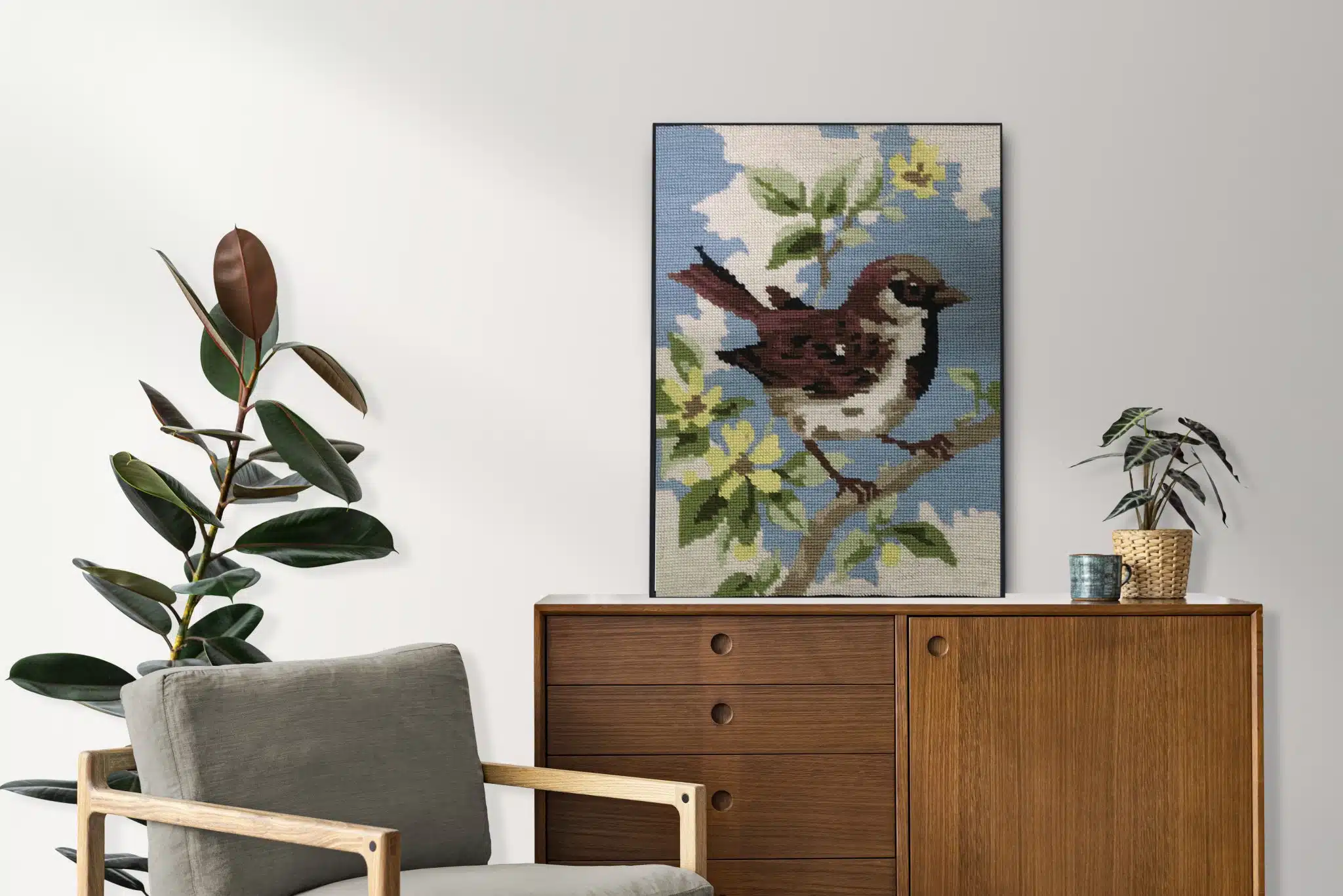 Spring Melody: Sparrow on a Branch 2 Spring Melody2Sparrow on a Branch scaled