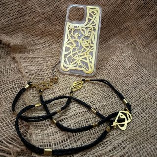 Random Letters Design Set (Mobile cover + Chain)