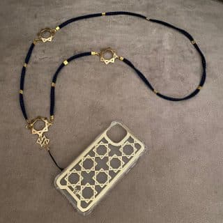 Islamic Pattern 01 Design Set (Mobile cover + Chain)