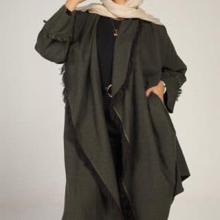 Fringes wool cardigan