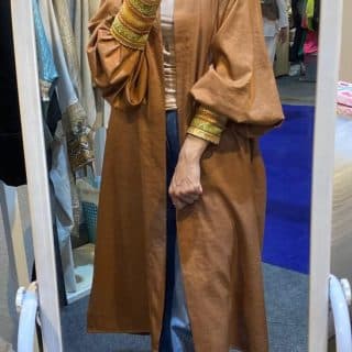 Indian kaftan with decorative cuffs