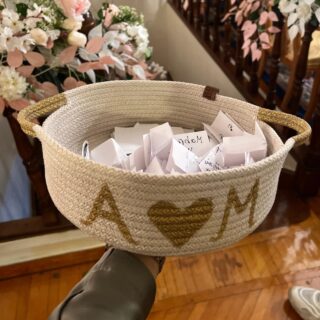 Customized bridal basket