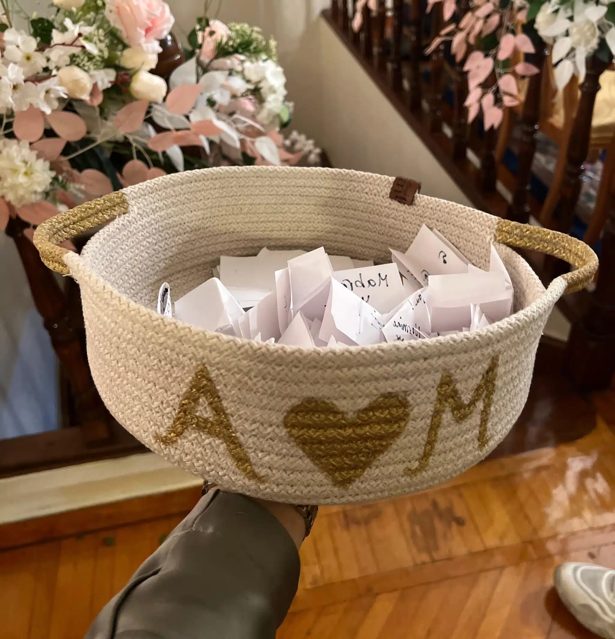 Customized bridal basket 1 Customized bridal basket