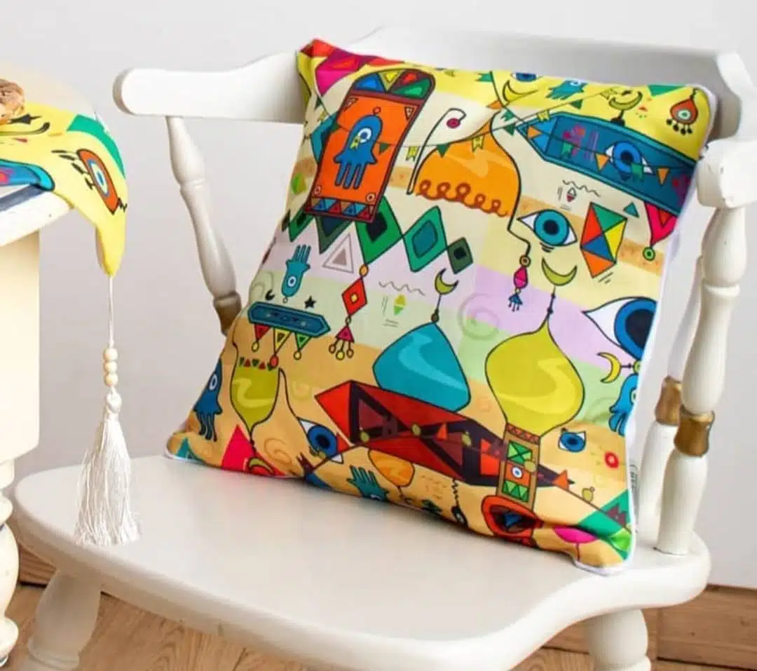 Printed Nubian Cushion Cover 1 Printed Nubian Cushion Cover