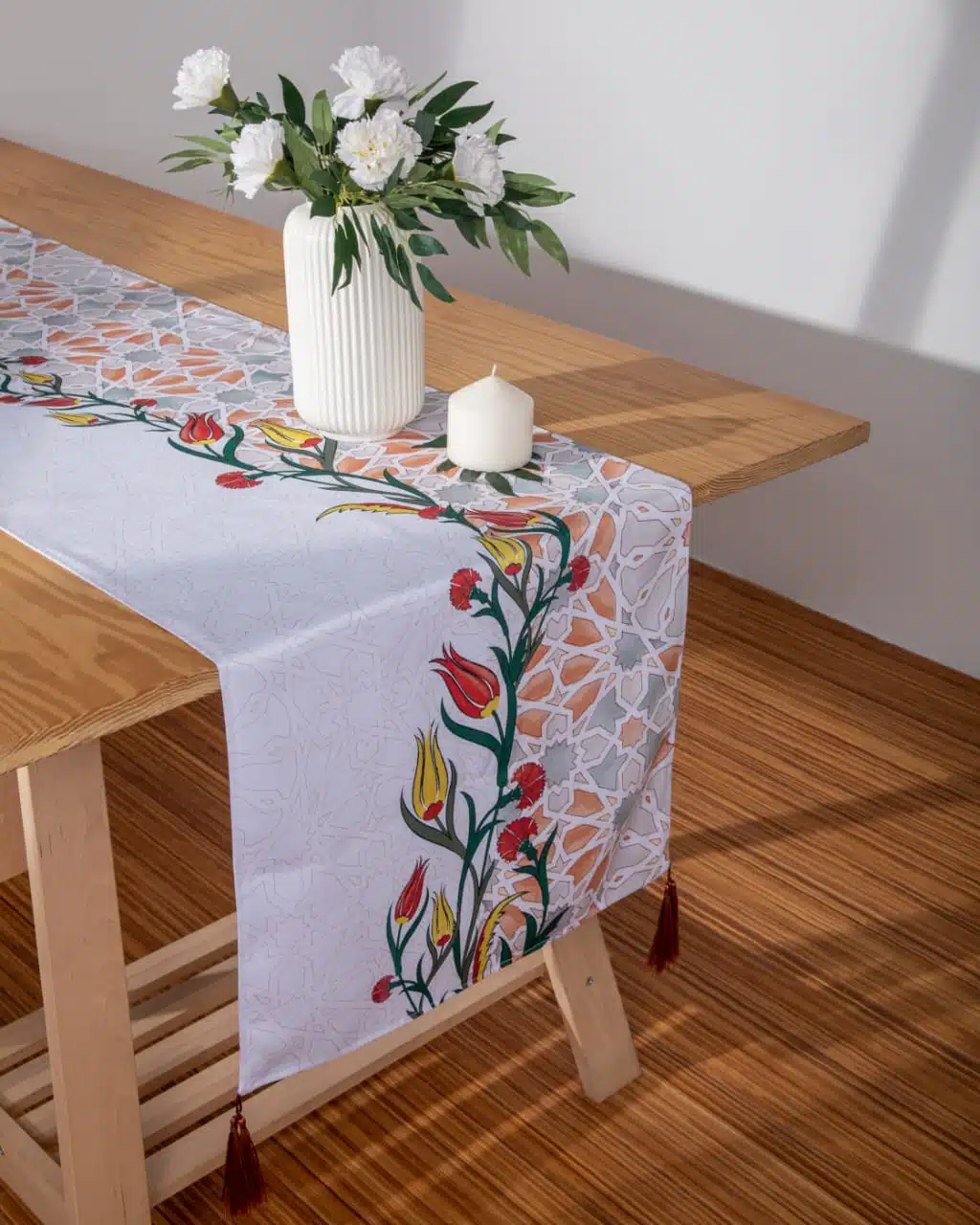 Printed Floral Arabesque Table Runner 4 WhatsApp Image 2025 01 27 at 3.25.50 PM 1