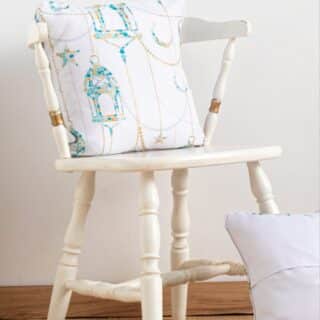 Printed Mosaic Lanterns cushion cover