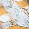Printed Mosaic Lanterns Table Runner