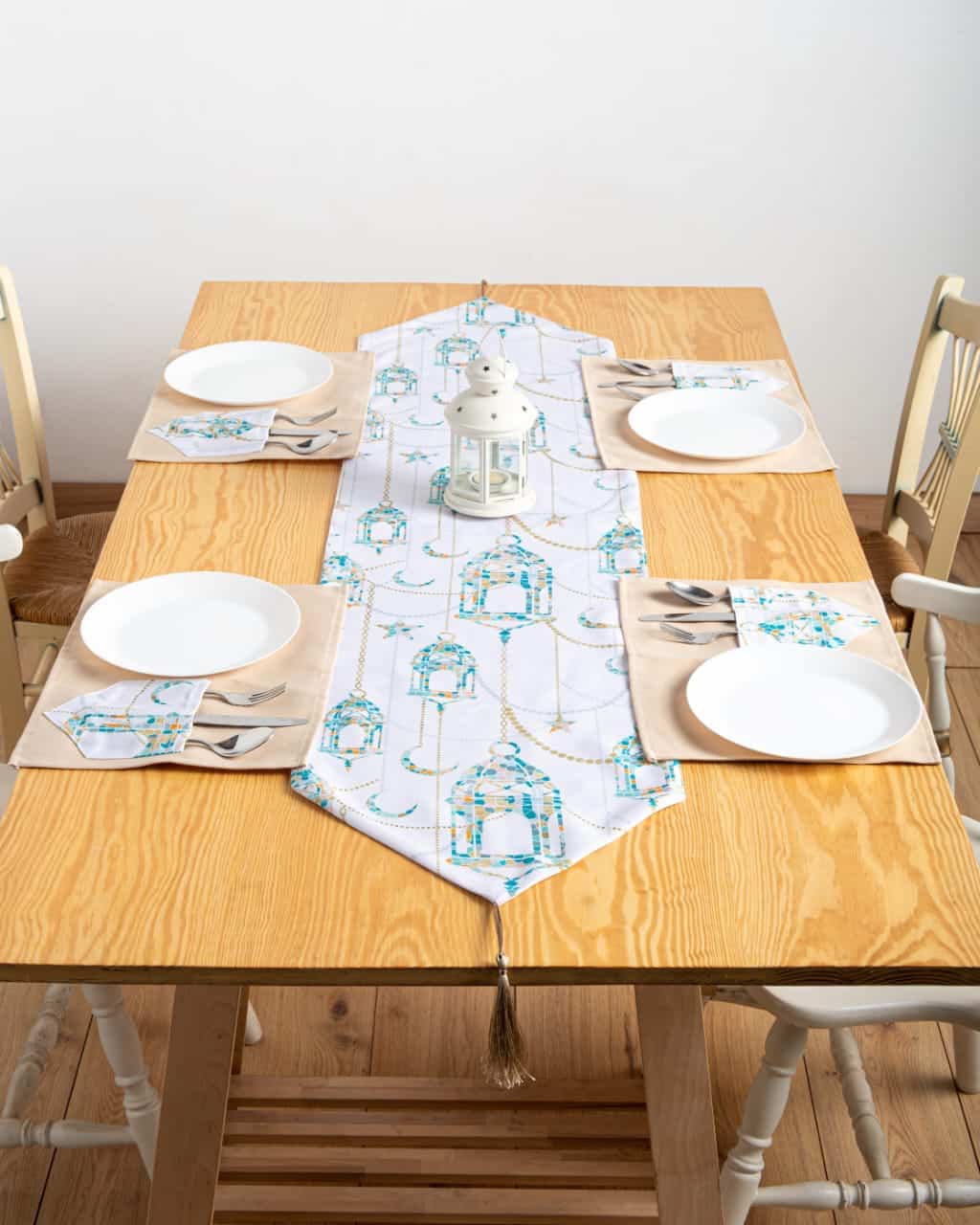 Printed Mosaic Lanterns Table Runner 2 WhatsApp Image 2025 01 27 at 3.27.16 PM