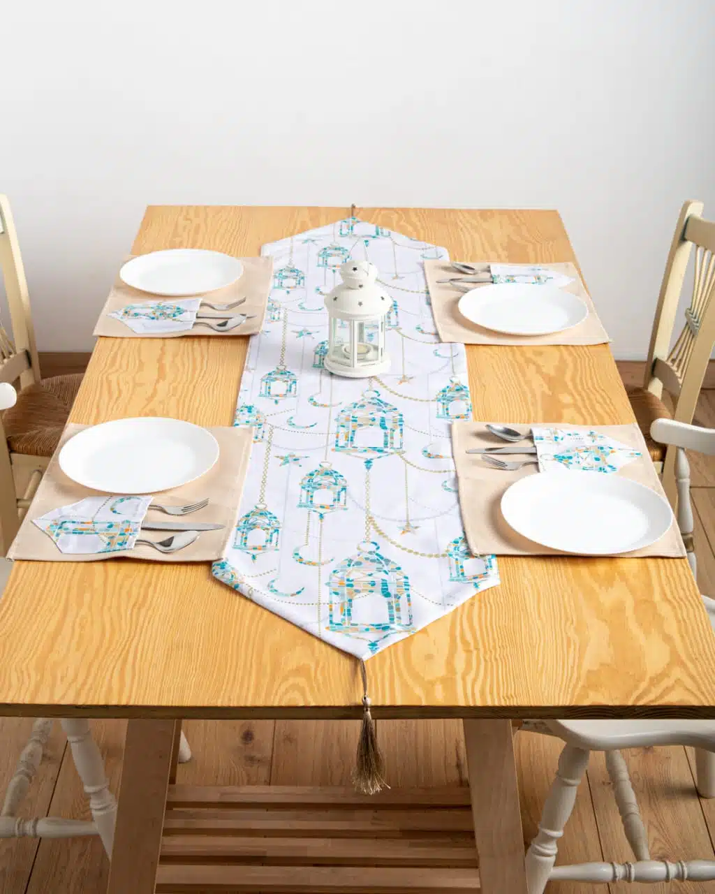 Printed Mosaic Lanterns Table Runner 2 WhatsApp Image 2025 01 27 at 3.27.16 PM