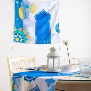 Printed Moroccan Square Table Cloth