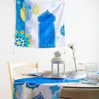 Printed Moroccan Square Table Cloth