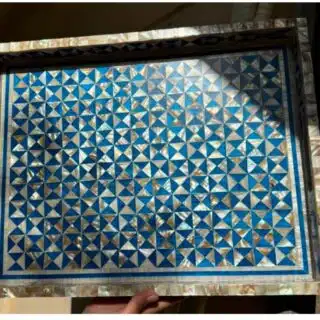 mother of pearl Blue small Cubes triangles KT-R-04-45/40/35-set of three,you can buy separately