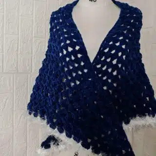 Velvet shawl