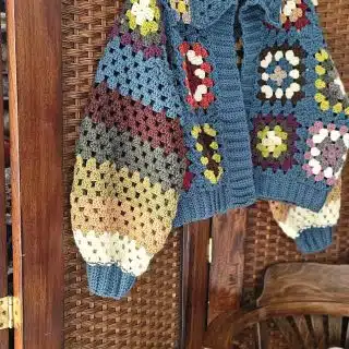 Patchwork cardigan