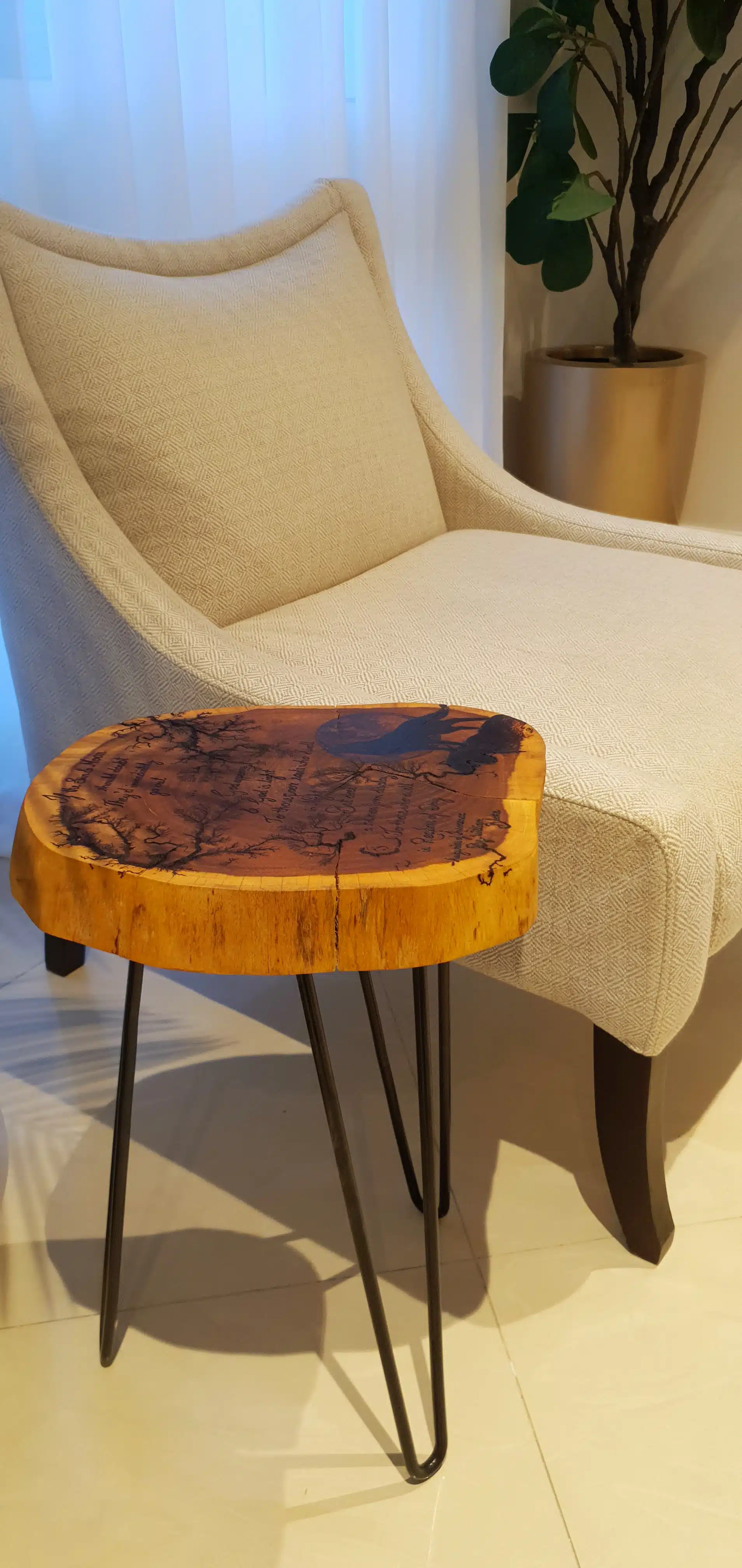 Midnight Call - Side Table 5 طاولة خشب