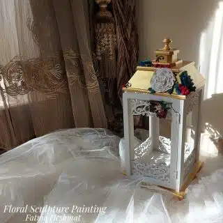 فانوس رمضان كبير بالورد الروسي البارز