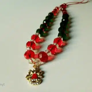 Green / Red bell mobile-chain