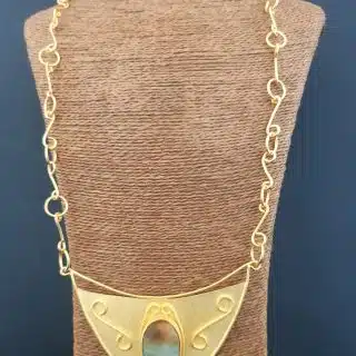 Big colored agate necklace