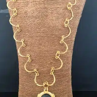 Twirly amethyst necklace