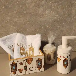 Bathroom Set Gold Fawanees
