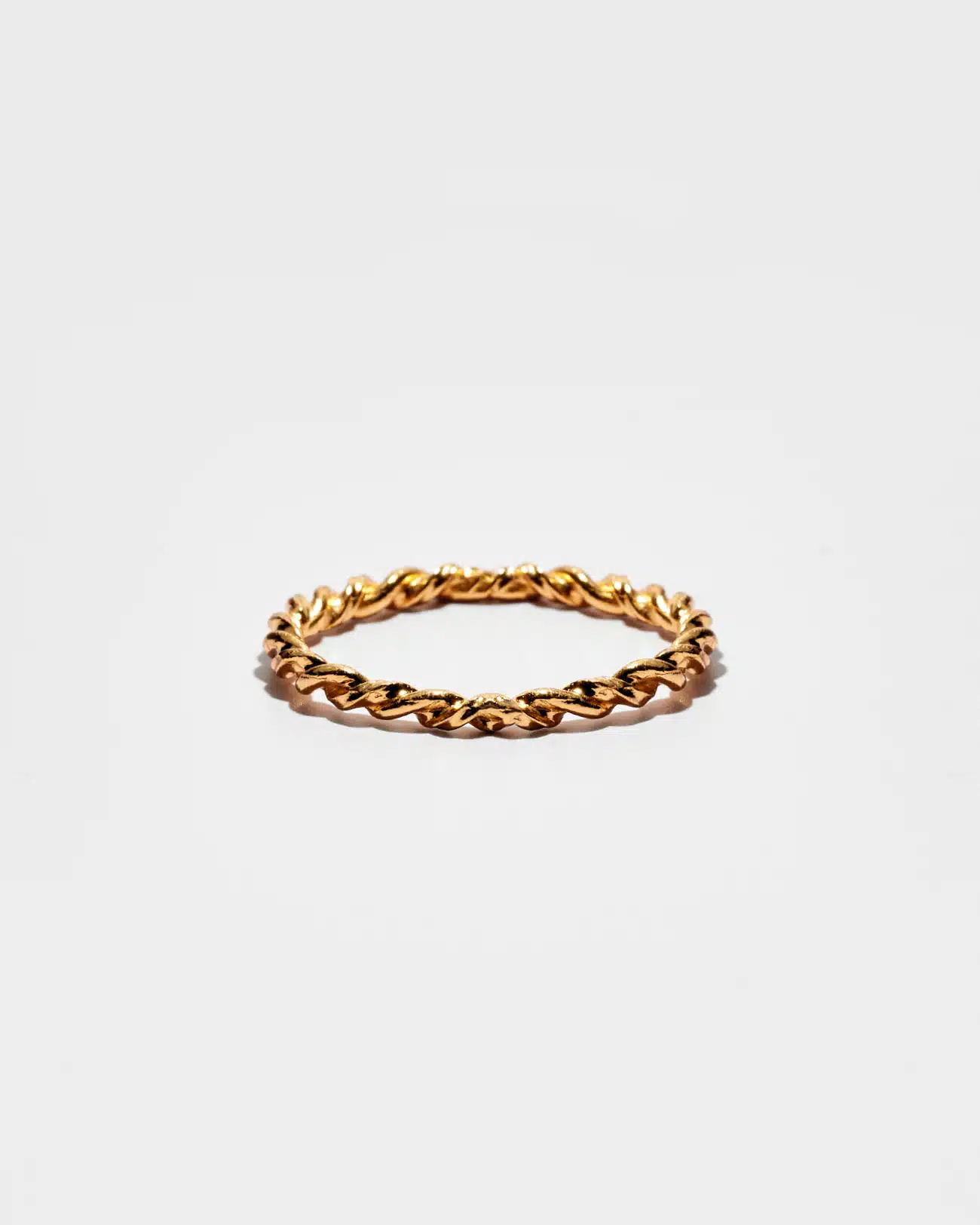 Just Ring Collection , Knuckle Rings, Twisted Gold Plated 5 5