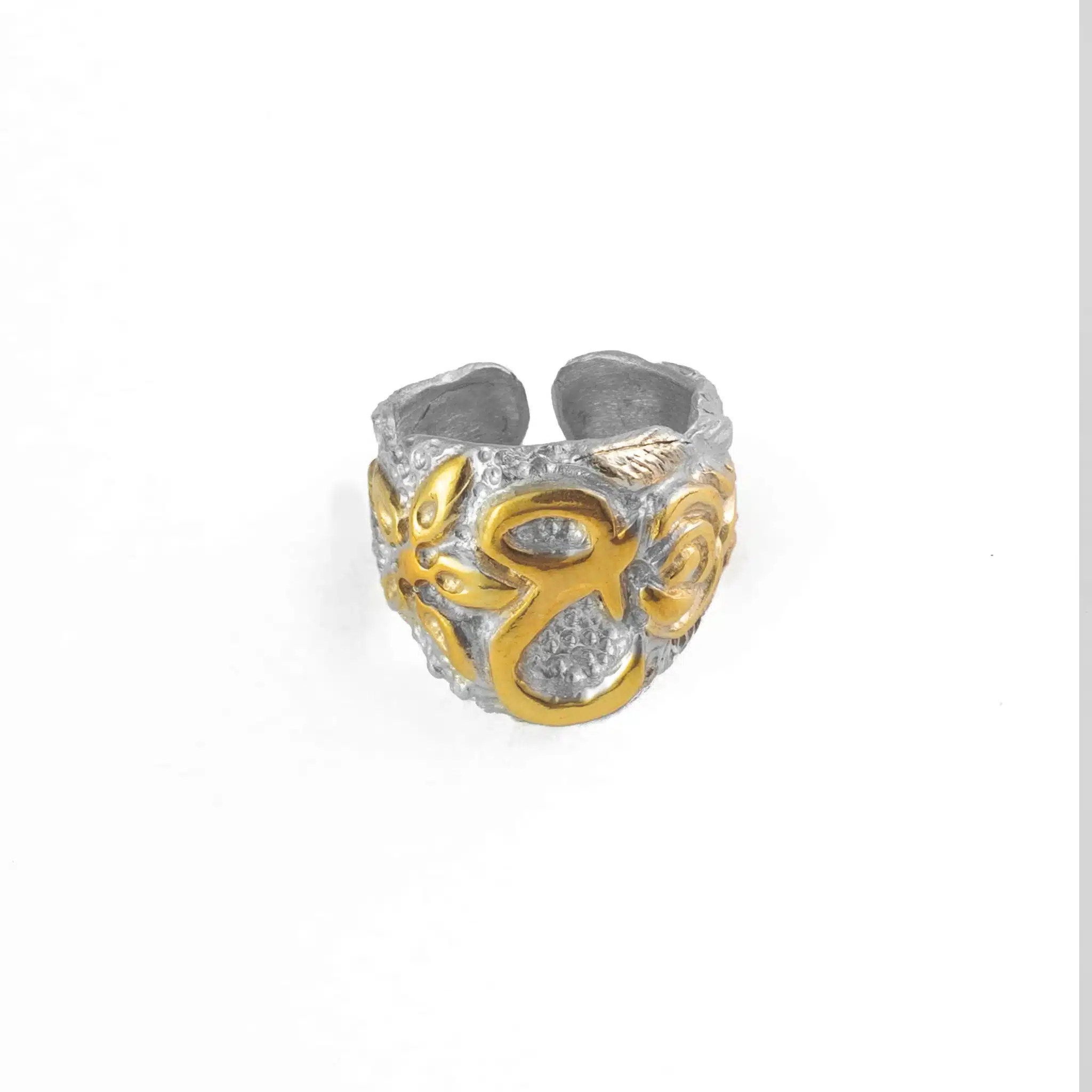 Calligraphy Collection, Arabic Initials , Letter 3an ع Adjustable Ring 1 Calligraphy Collection, Arabic Initials , Letter 3an ع Adjustable Ring