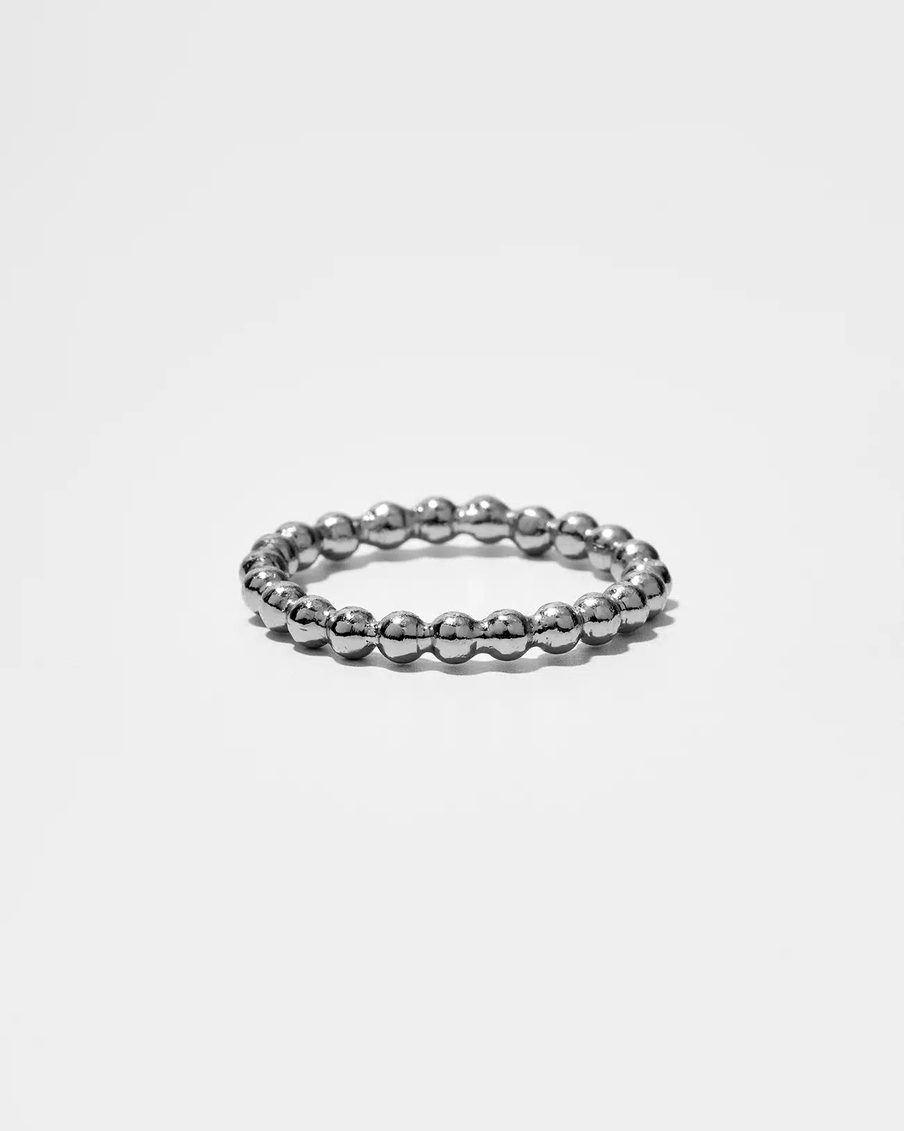Just Rings Collection, Stacking Balls Ring 3 Ball Platinum Stacking Rings SZR245.4