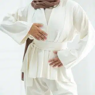 Linen pleated blouse