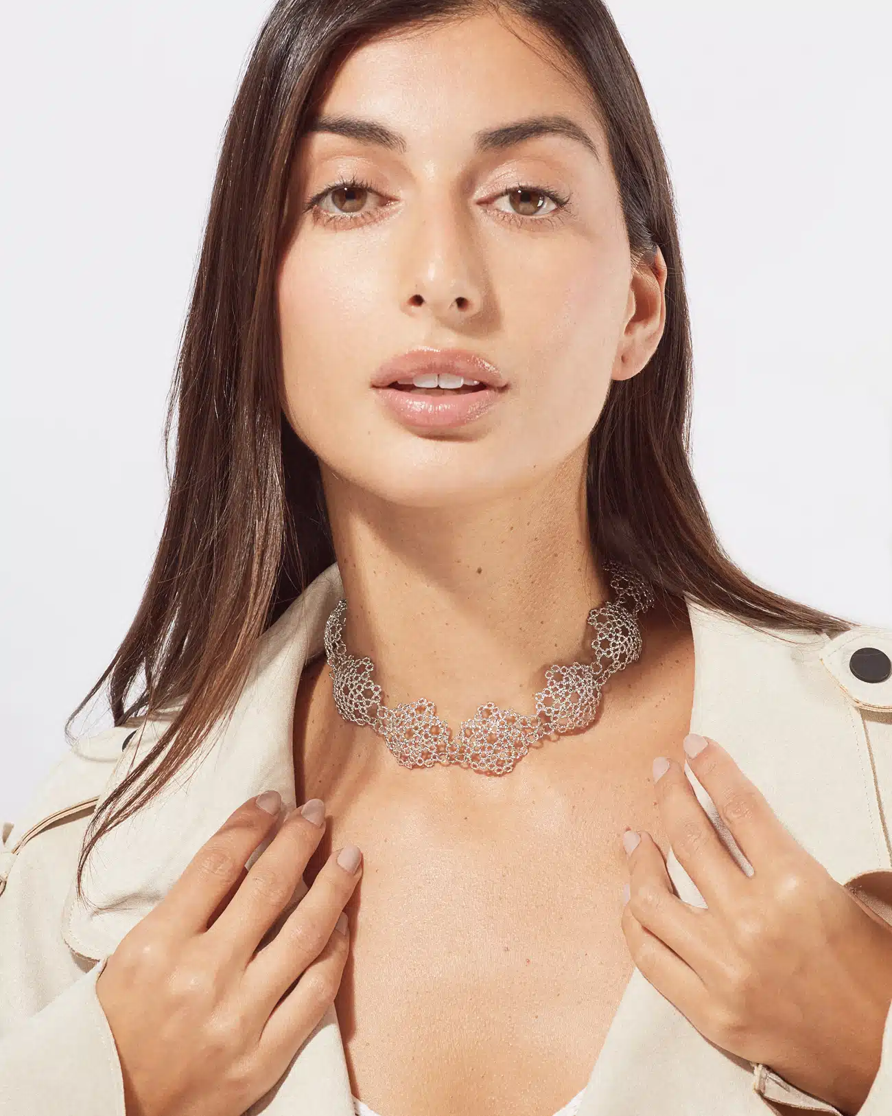 Dentellier Collection , Dentellier Half Sphere Choker 3 Dentellier Half Sphere Choker SZN219.2