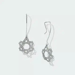 Dentellier Collection , Half Sphere With Long Hook Earrings