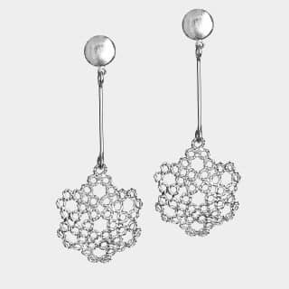 Dentellier Collection , Small & Medium Half Sphere Earrings