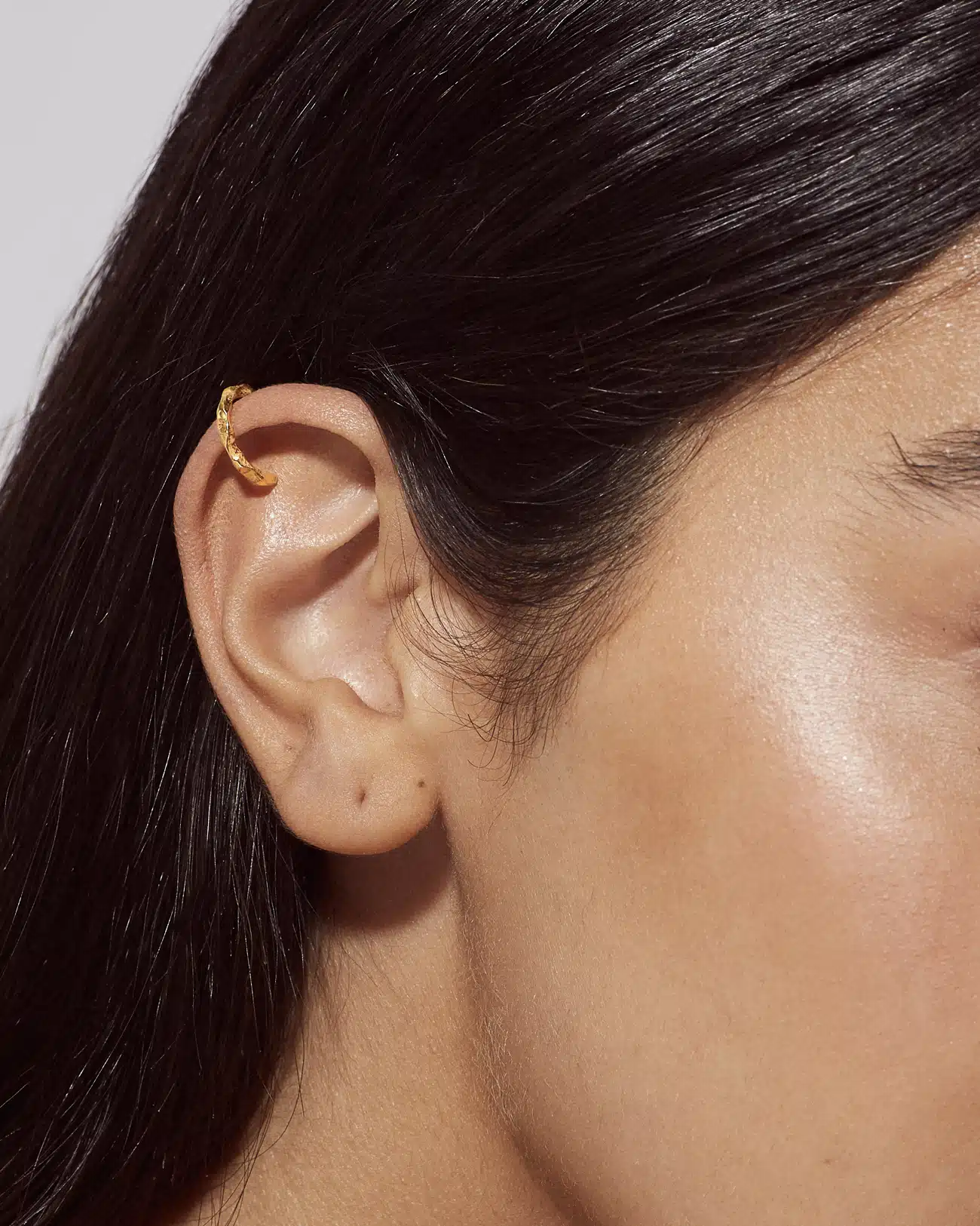 Ear Cuff Collection, Golden Grooves Texture 4 Ear Cuff Grooves Texture SZE245.4