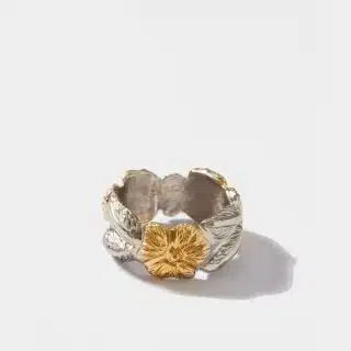 Flowery Collection, Engraved Flowers & Leaves Ring