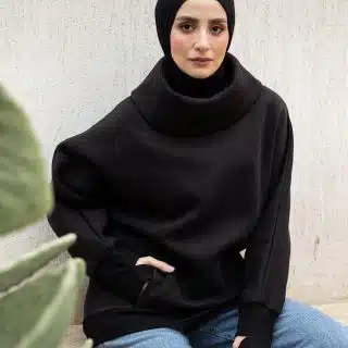 Oversized Black Sweatshirt