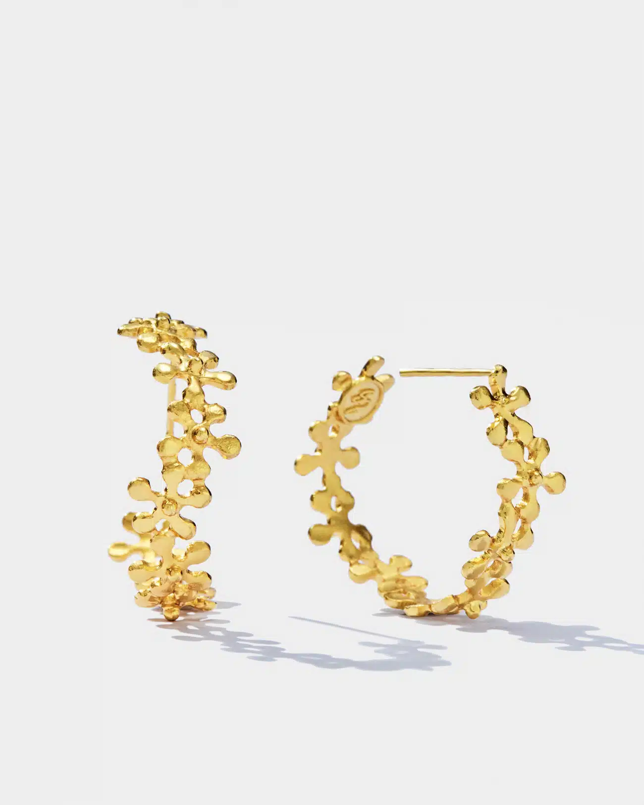 Flowery Collection , Flowers Hoop Earrings 1 Flowery Collection , Flowers Hoop Earrings