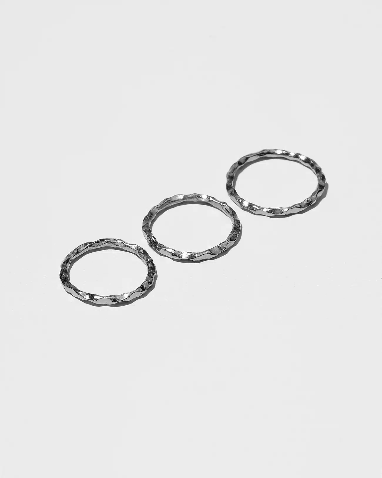 Just Rings Collection, Stacking Grooves Ring 2 Grooves Platinum Stacking Rings SZR253.1