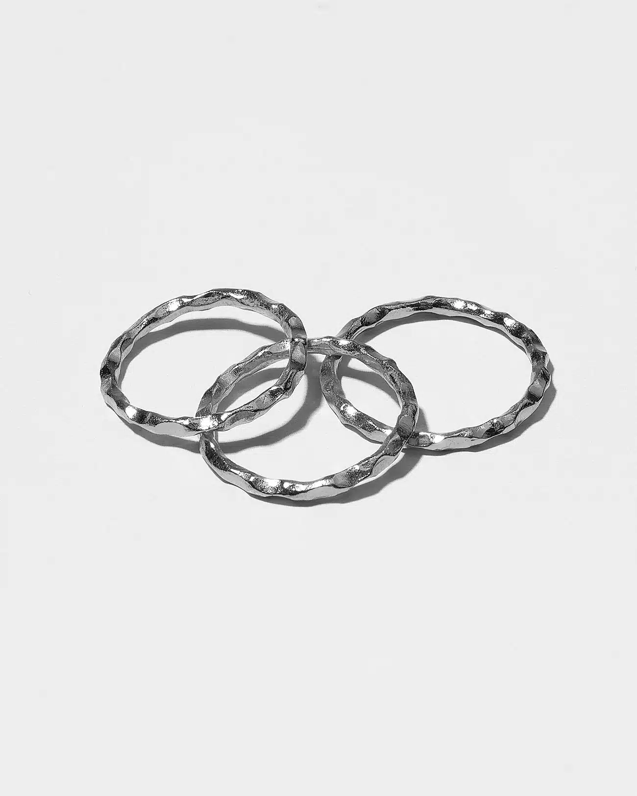 Just Rings Collection, Stacking Grooves Ring 5 Grooves Platinum Stacking Rings SZR253.5