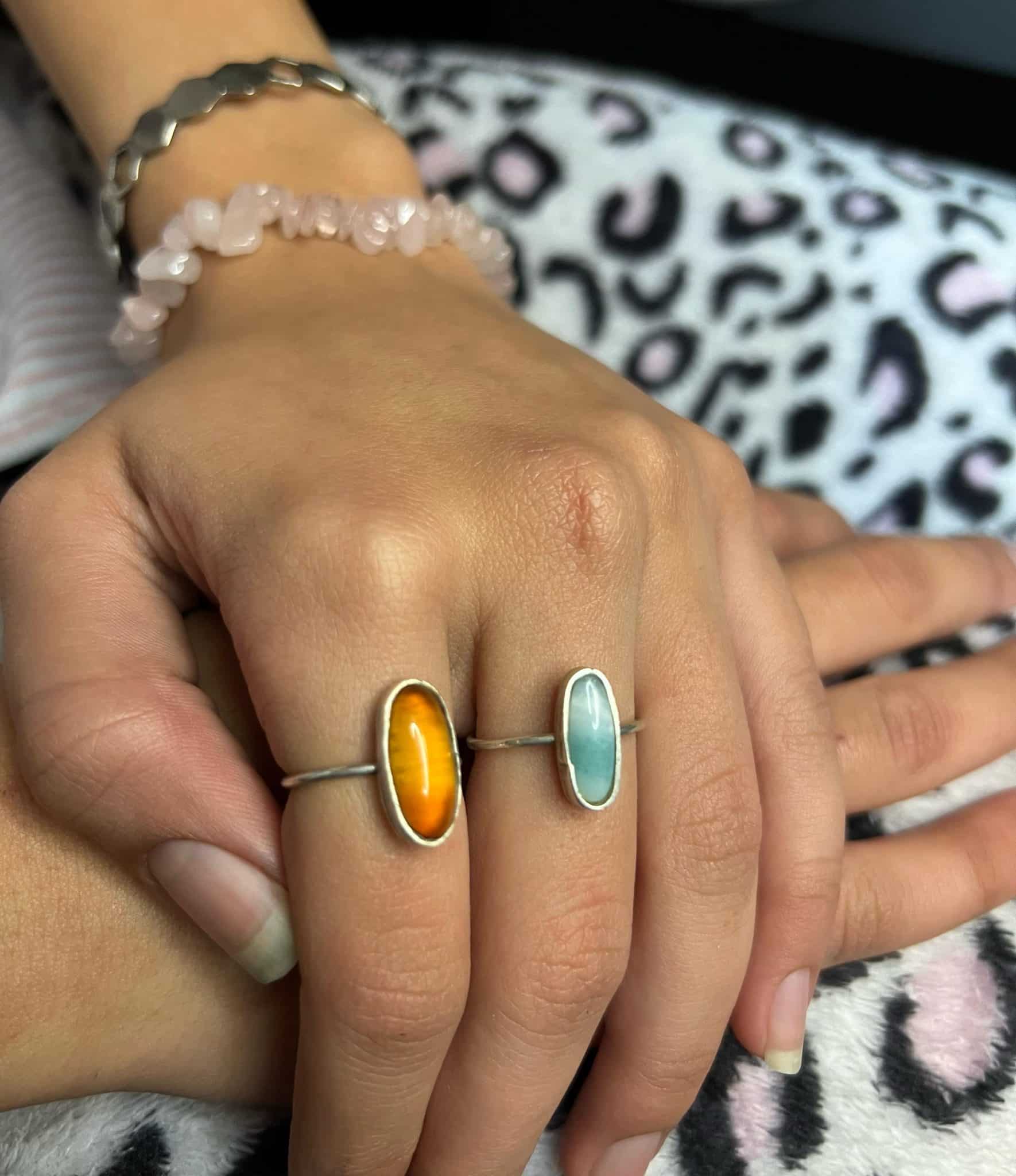 Orangy agate Ring 1 Orangy agate Ring