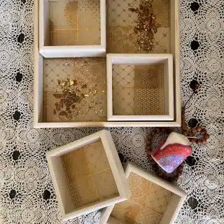 Nuts wooden tray