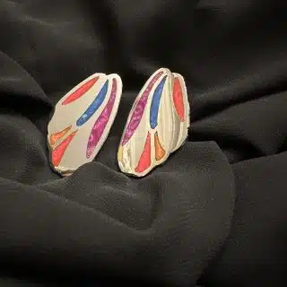Silver earrings