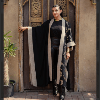 Golden crescent kaftan