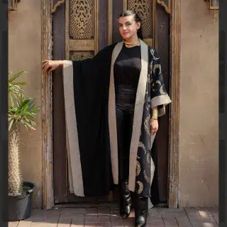 Golden crescent kaftan