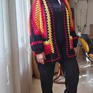 Flame cardigan