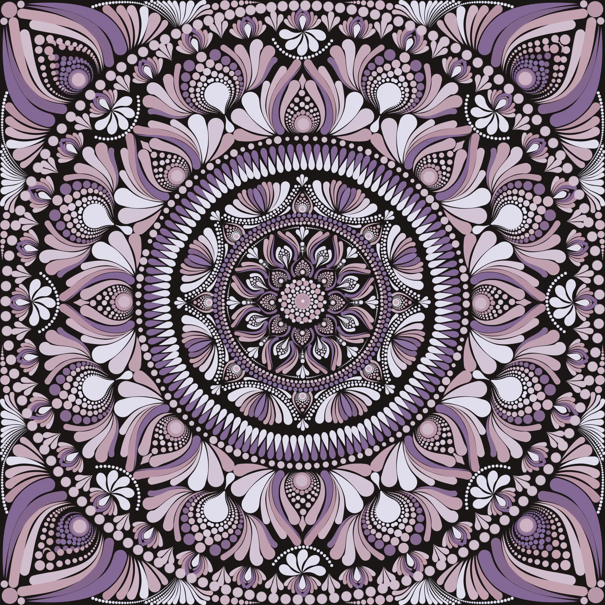 Mandala dots tapestry 2 IMG 2545