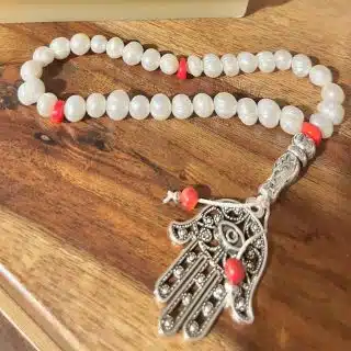 Ramadan Sebha, prayer beads, pearl, coral