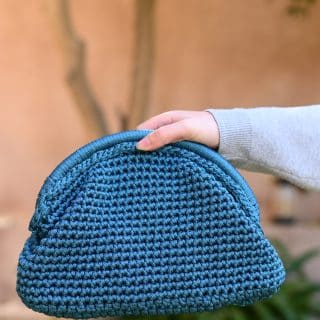Trendy elegant crochet Clutch