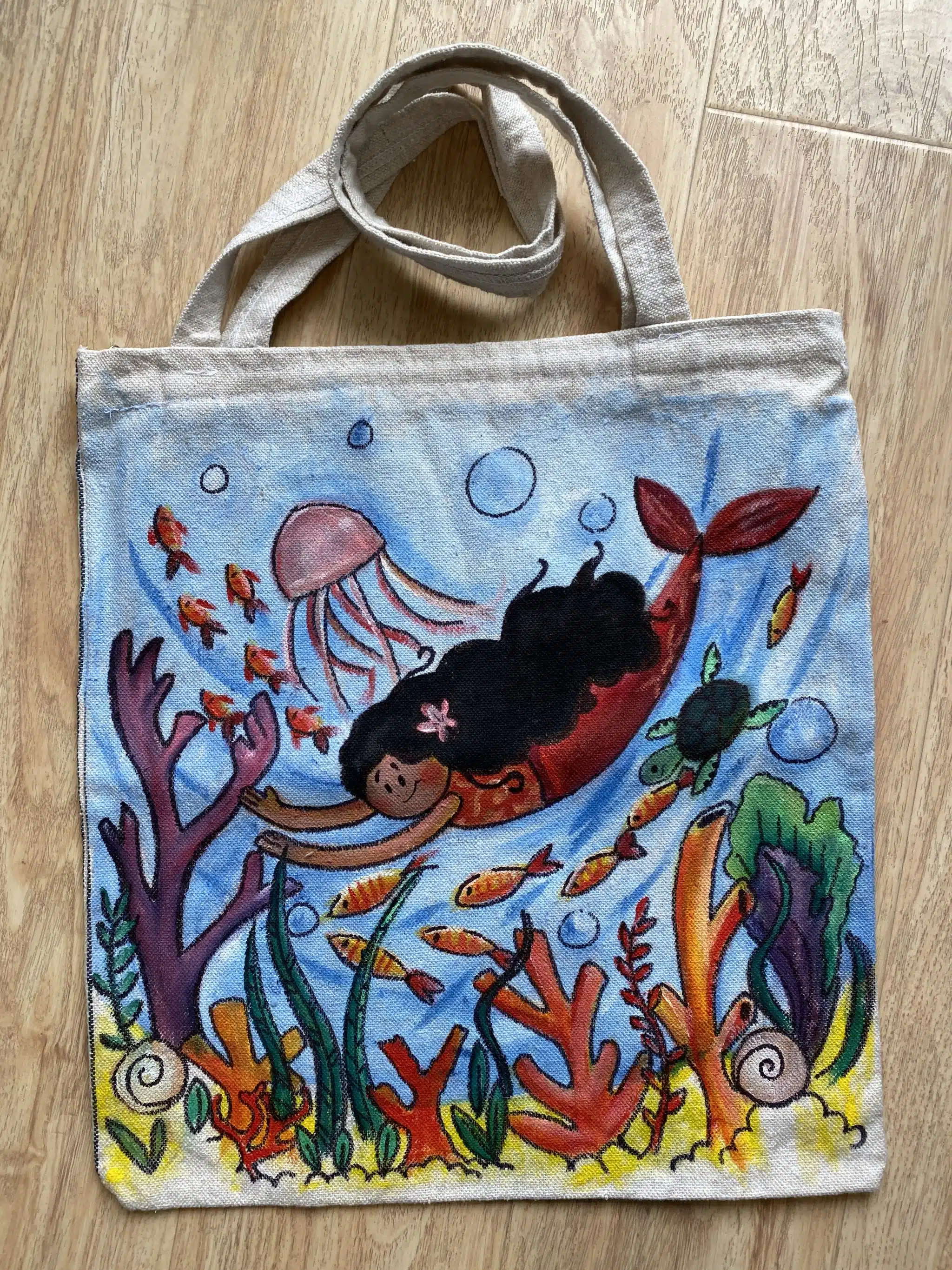 Hand painted tote bag 4 IMG 6060 scaled