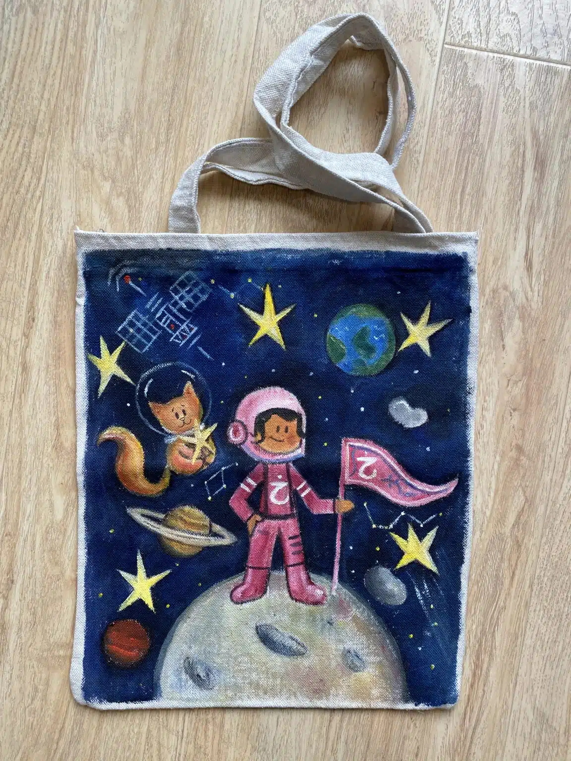 Hand painted tote bag 7 IMG 6072 scaled